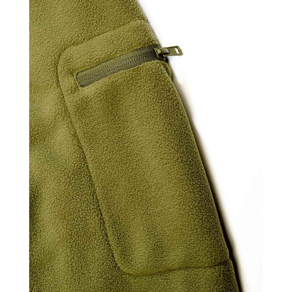 Brandit - Fleece Combat Jacket - Olive green